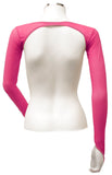 Backless Shrug with Finger Loops - Bright Pink