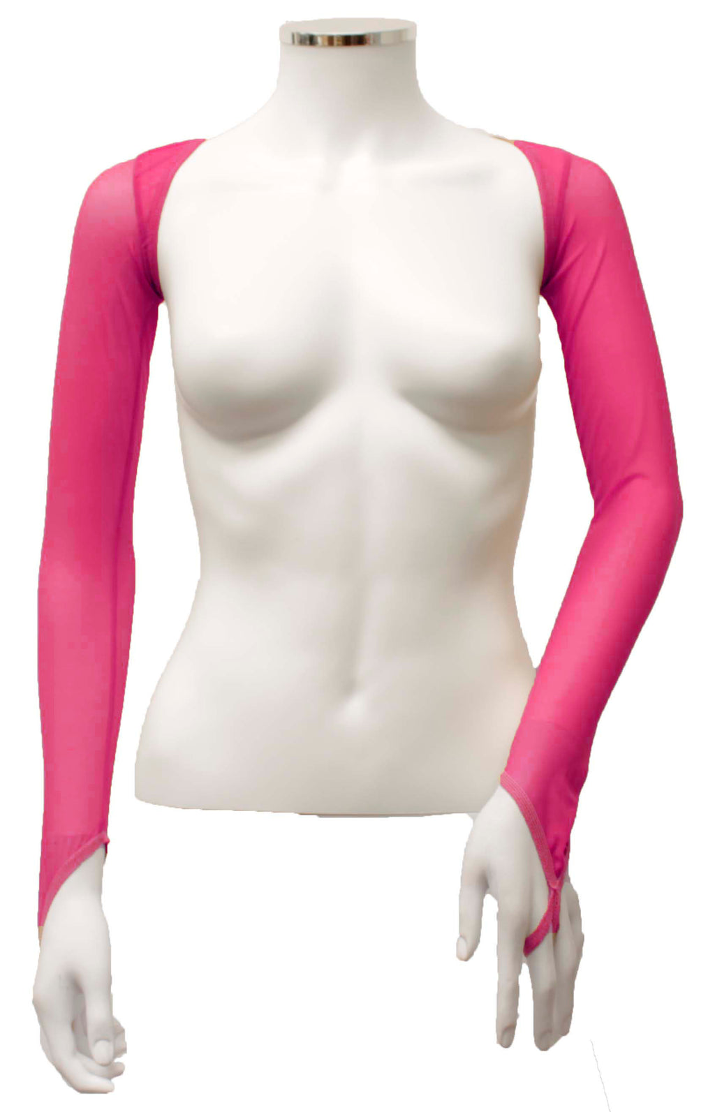 Backless Shrug with Finger Loops - Bright Pink