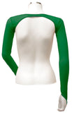 Backless Shrug with Finger Loops - Forest Green