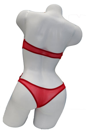 Cutaway Cover with Straps - Red