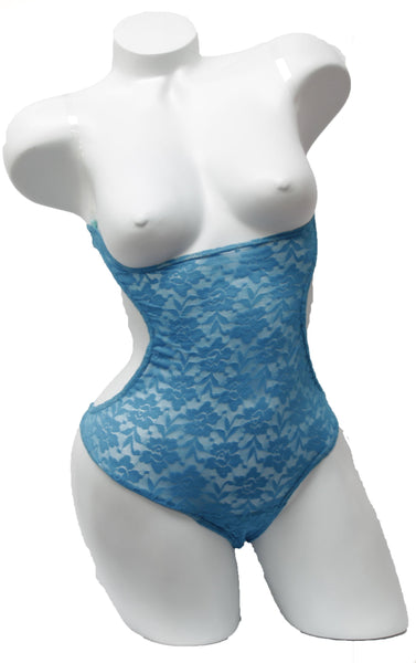 Cutaway Cover - Turquoise Lace
