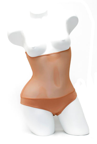 Underbust with straps - Toffee
