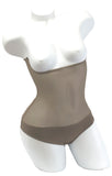Underbust with straps - Chocolate Mousse