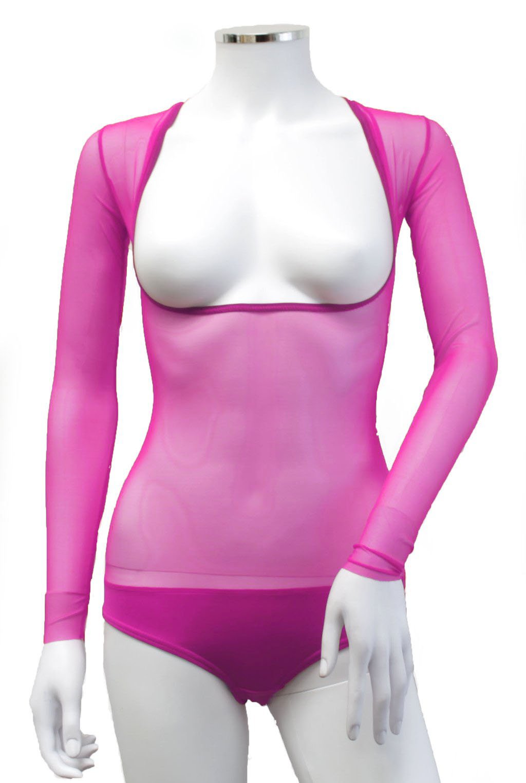 Underbust with Sleeves - Bright Pink