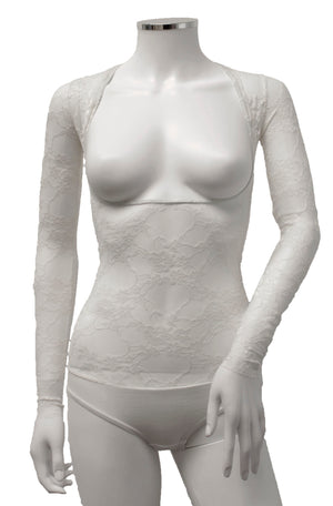 Underbust with Sleeves - Ivory Lace