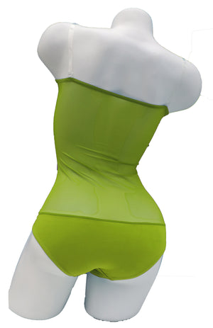 Overbust with Straps - Lime Green