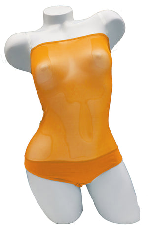 Overbust with Straps - Orange