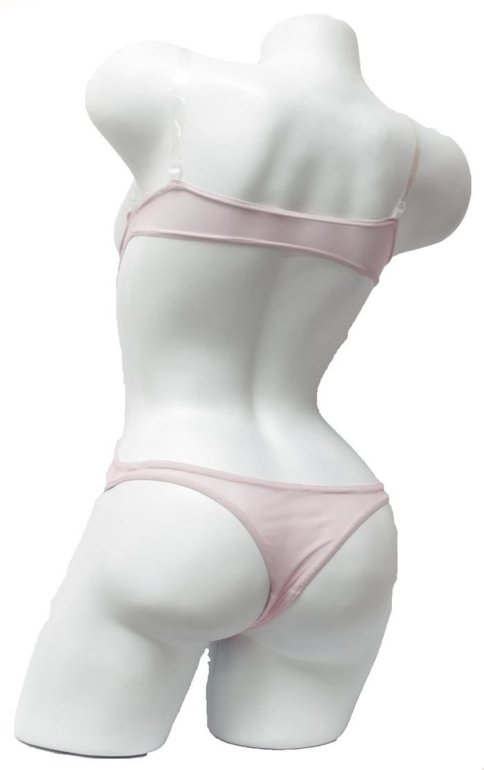 Cutaway Cover with Straps - Pale Pink