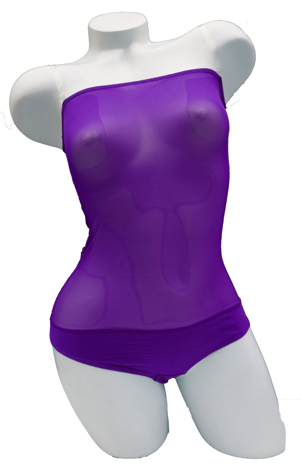 Overbust with Straps - Purple
