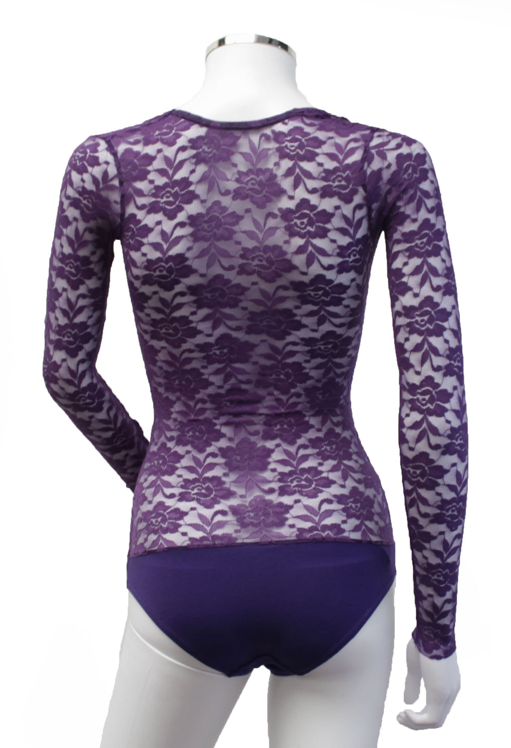 Underbust with Sleeves - Purple Lace
