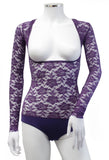 Underbust with Sleeves - Purple Lace